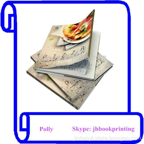 Professional Full Color hardcover spiral binding cooking book printing